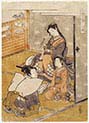 Young Woman with Youth and Young Attendant Taifu from Furyu Jinrin Juniso